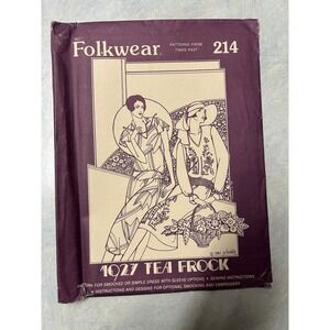 Vintage 1981 Folkwear‎ Pattern #214 1927 Tea Frock Can be Made in Sizes 8-14
